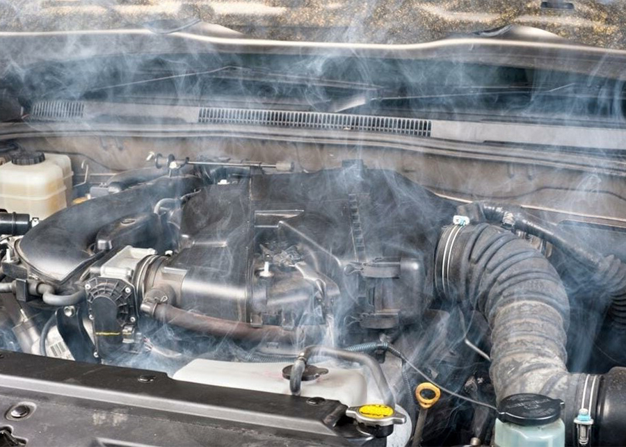 Can a bad water pump cause overheating at idle?